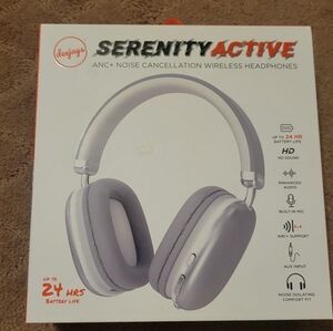 Serenity Active Gray Wireless Headphones